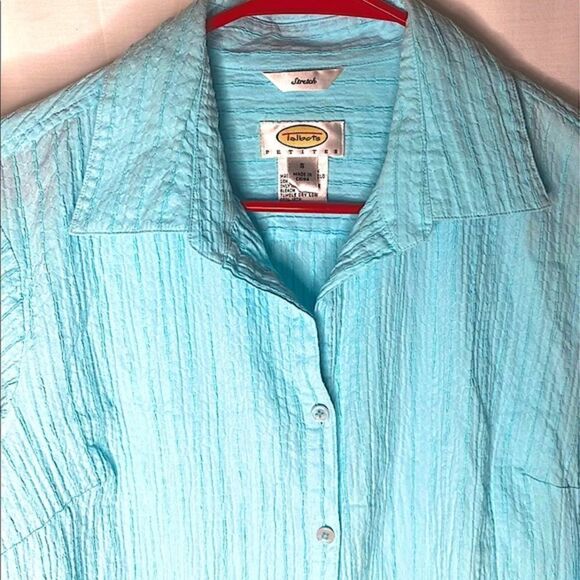Talbots Petites Stretch Button Up Shirt - Picture 1 of 4